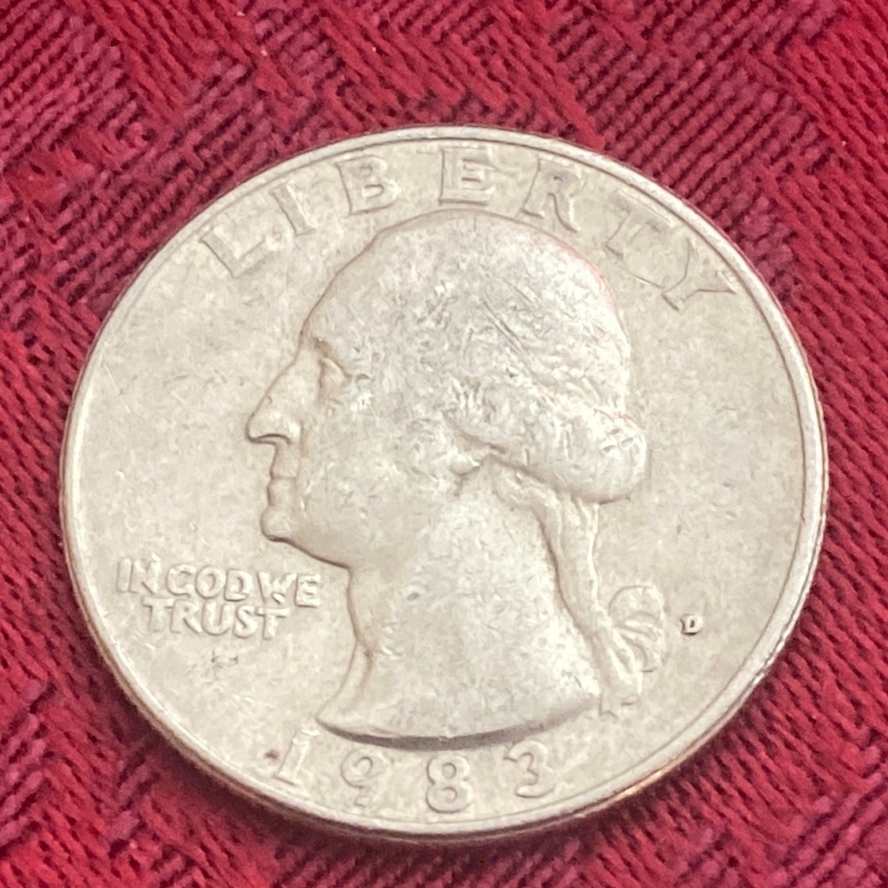 Vintage 1983 D Washington Quarter
